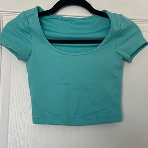Gilly Hicks Teal Crop Top